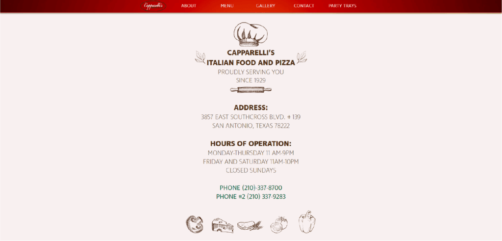 Original website screenshot